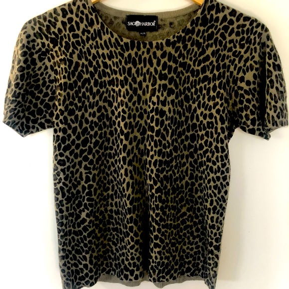 Sweaters - Sag Harbor Vintage Short Sleeve Sweater